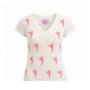 - RARE- Disney Couture Pink Tinkerbell Silhouette Shirt Size M
